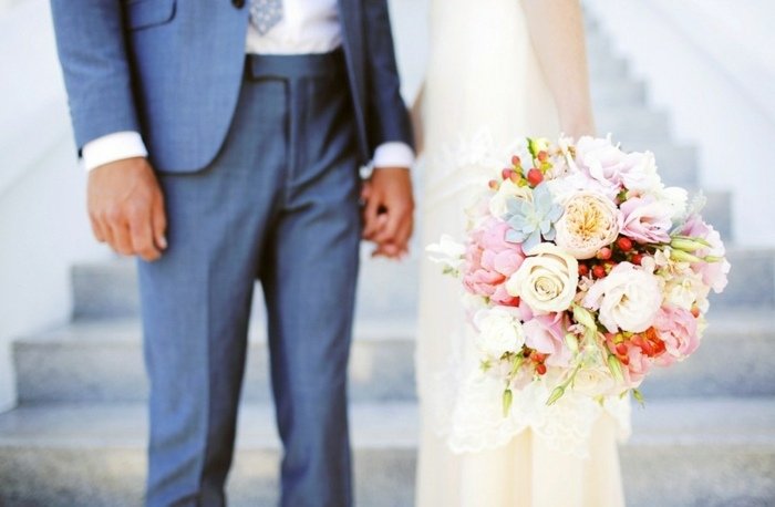 Svadobné nápady svadobné kytice čerstvé rezané kvety Nápady na svadobnú kyticu aranžovanie čerstvých rezaných kvetov