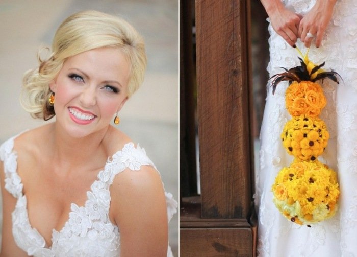 Nápady na pristátie svadobných kvetov žlté akcenty obrázky svadobných pozemkov