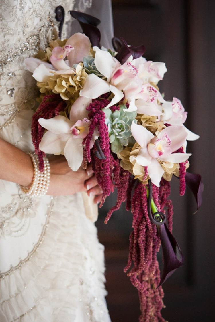 orchidey sukulenty vodopád vodopád svadba