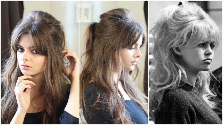 Brigitte Bardot účes pootvorená ofina dráždila