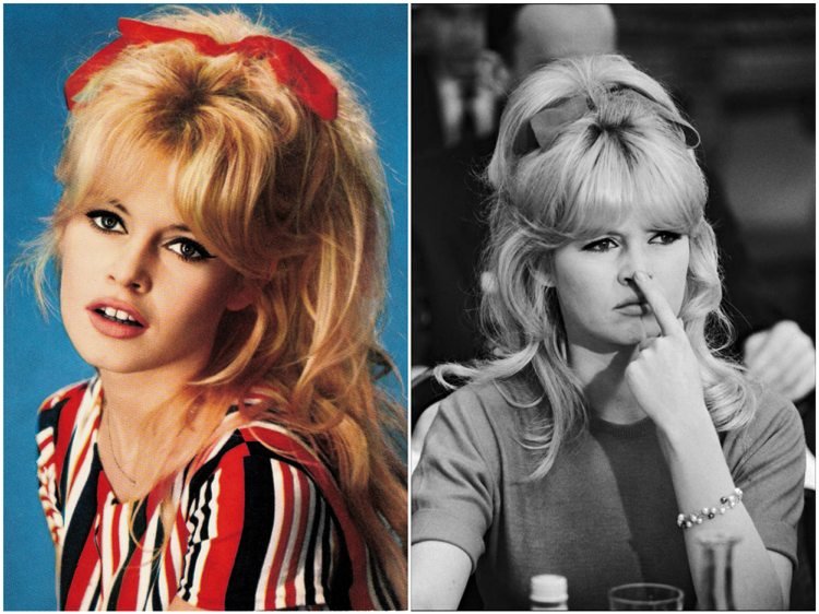 Polootvorená sametová stužka poníka Brigitte Bardot