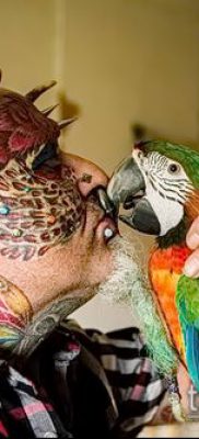 Fotografija Čovjek -papiga (Tattoo čovjek -papiga) (vrijednost) - primjer crteža - 025
