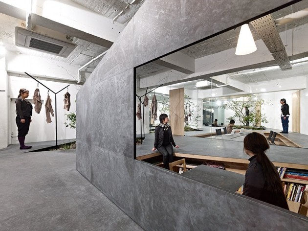 Dizajn prezentačnej oblasti nápady knižnica rozdeľovača miestností