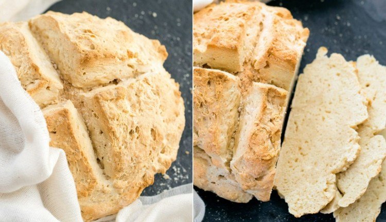 Pečenie chleba bez droždia - recept s kypriacim práškom pre začiatočníkov