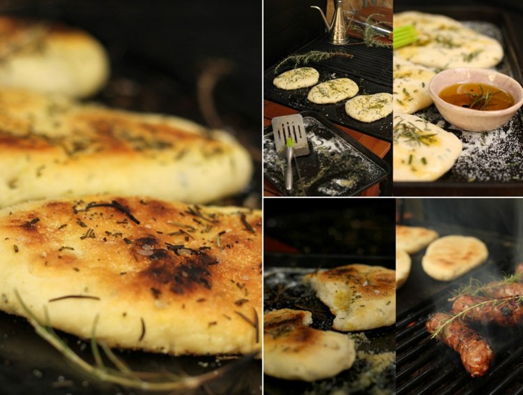 Chlieb na grilovanie - recept na lokše s rozmarínom