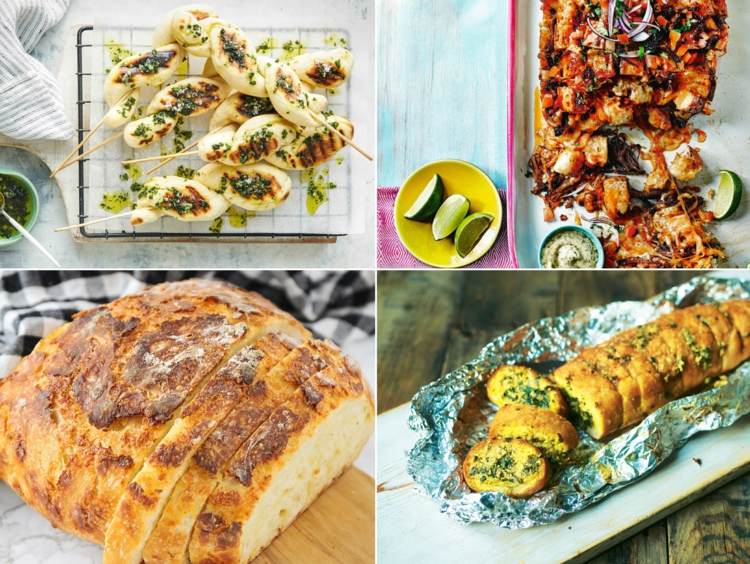 Pečenie chleba na grilovanie - recepty s domácim pečivom alebo kúpené