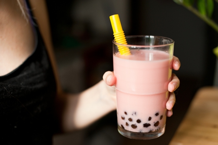 Tapiokové perly ovocný džús bobule čokoládový pôžitok