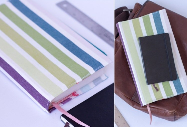 Ušitie obalu knihy - jednoduchý návod na šitie pre začiatočníkov