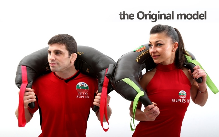 Na nohách sa nosí bulharský vrecia s pieskom bulharské-vaky-budovanie svalov-kožené-vaky s pieskom-kĺby