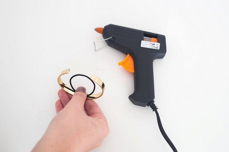 diy drdol manžeta pokyny vlasová kravata lepiaci náramok
