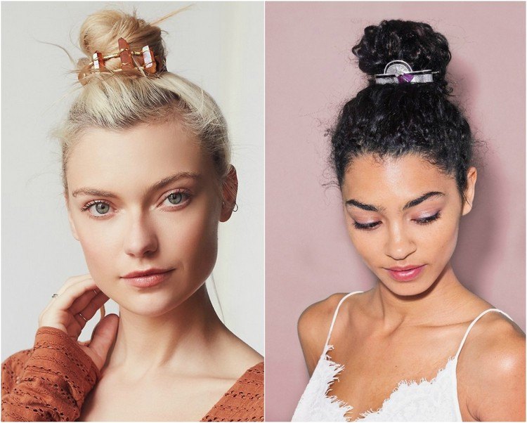 okoreniť nápady na styling vysoká drdol manžeta