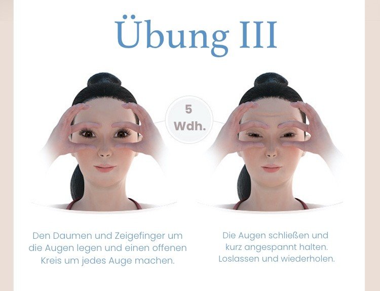 Svaly tváre trénujú tvárovú jogu, sklopné cvičenia viečok