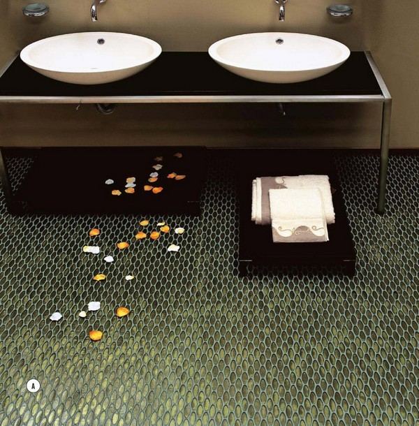 zelené obklady do kúpelne