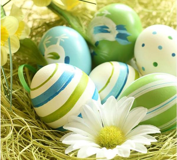 nápady na dekoráciu pre veľkonočné hniezdo veľkonočné vajíčka dekorácia sedmokráska