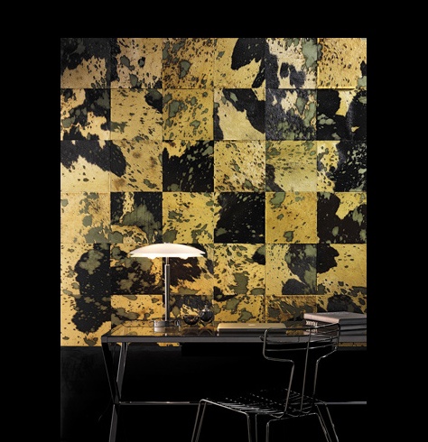 obklady na stenu neobvyklá dekorácia na stenu z hovädzej kože neobvyklá dekorácia steny z hovädzej kože