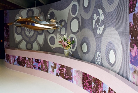 mozaika a dlaždice z hovädzej kože mozaika a farebné dlaždice s hovädzou kožou studioart