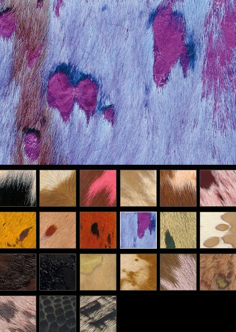 kolekcia rodeo hovädzej kože farebné dlaždice s kolekciou rodeo z hovädzej kože