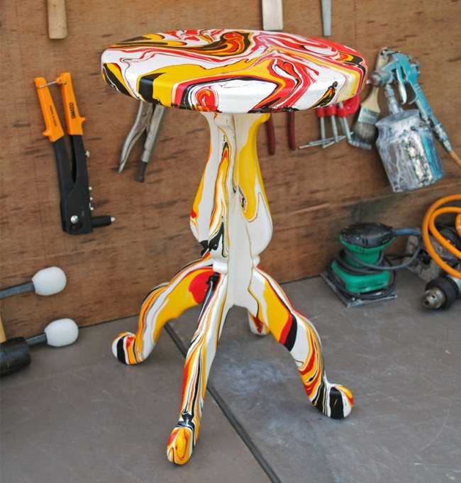 pracovný proces uzavretý farebný značkový stoličkový mramorový vzor pracovný proces uzavretá farebná dizajnérska stolička s mramorovým vzorom