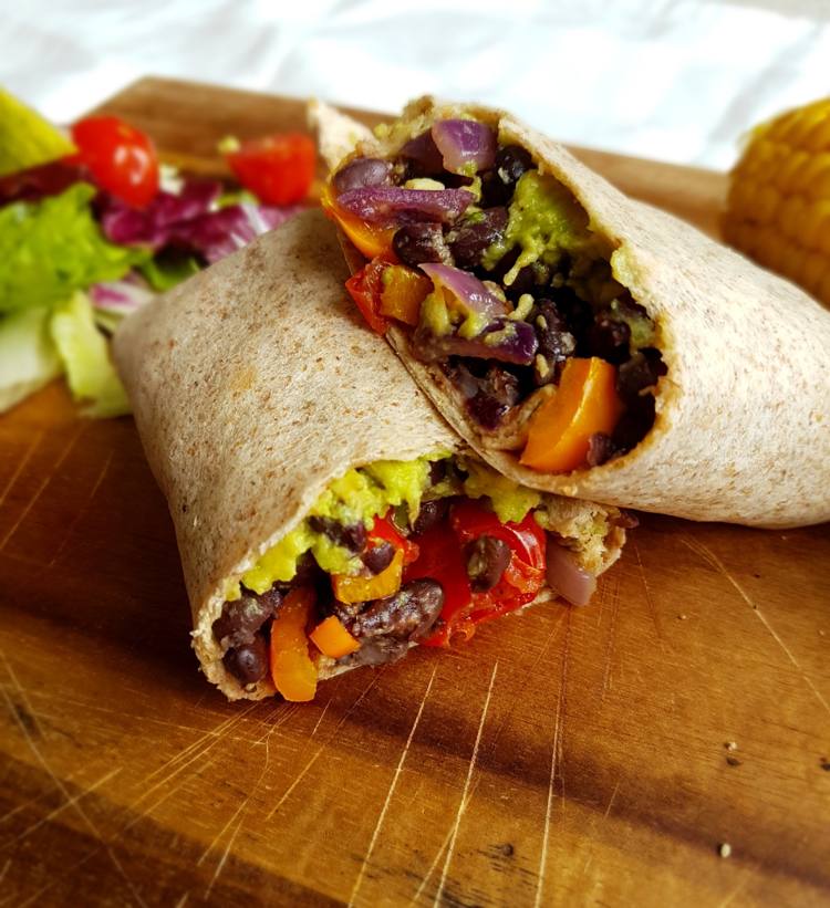 Recept na burrito Recept na burrito-vegetariánska plnka-hladké pečivo