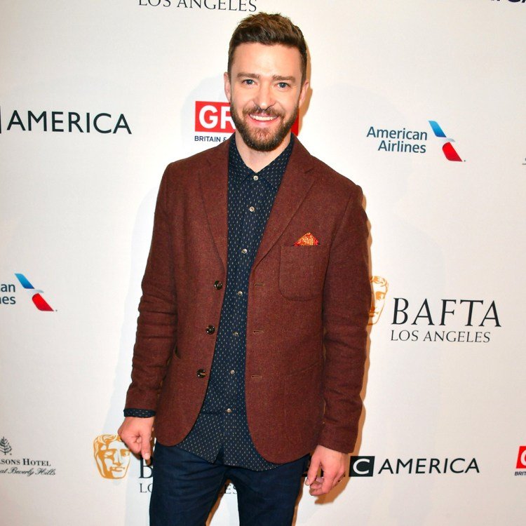 Neformálne pánske tričko s džínsovým vzorom a tmavohnedým sakom