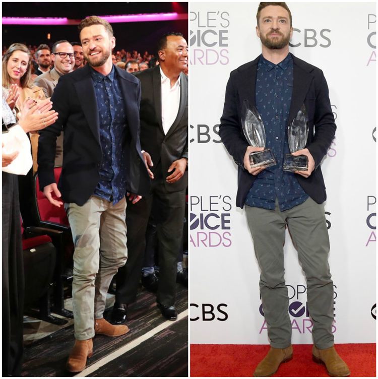 Neformálne pánske sako khaki nohavice so vzorom a košeľou