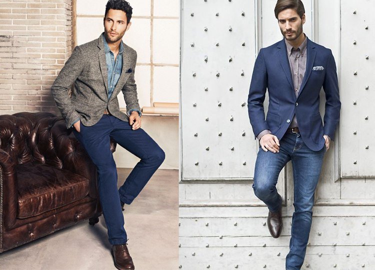 Pánske neformálne pánske nohavice Knigge Jeans Chino