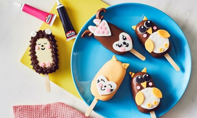 Roztomilý nápad na mini tortičky v tvare zvieratiek - ježka, jeleňa a sovy