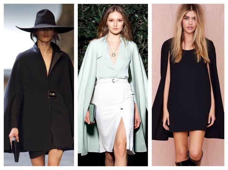 Skombinujte pelerínový sako s ceruzkovou sukňou alebo šatami