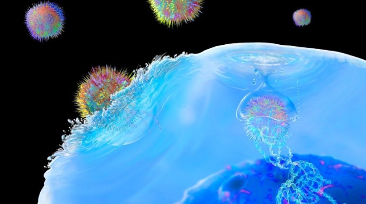 počítačom zobrazená t-bunka modifikovaná rakovinovou bunkou terapiou autobuniek u pacientov