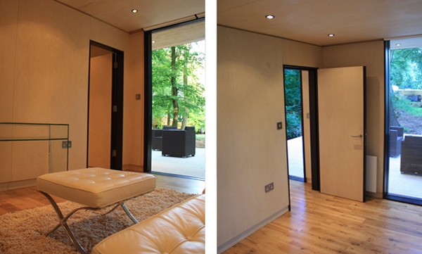 Kožený nábytok koberec laminátová podlaha huňatý koberec neutrálnej farby steny