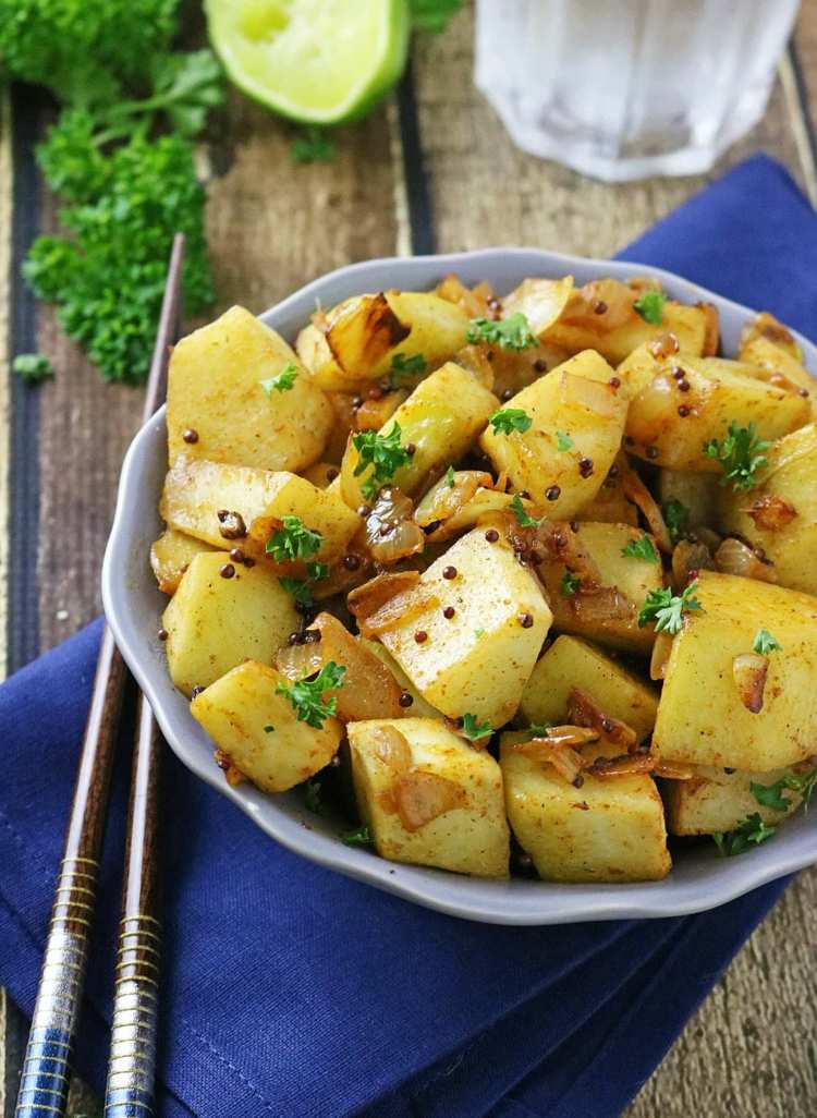 Recept na chayote s kari a petržlenovou vňaťou