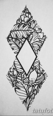 fekete -fehér vázlat a geometria tetoválásról 2019.03.09. №001 - tetoválásvázlat -