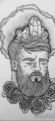 fekete -fehér vázlat egy régi tetoválásról az old school stílusában 2019.03.11. 005 - tetoválóvázlat -