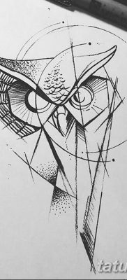 fekete -fehér vázlat a geometria tetoválásról 2019.03.09. №014 - tetoválási vázlat -