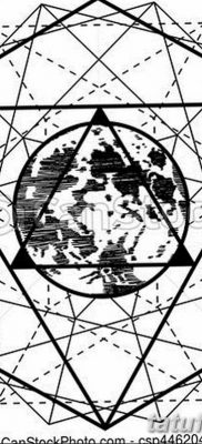 fekete -fehér vázlat a geometria tetoválásról 2019.03.09. №023 - tetoválási vázlat -