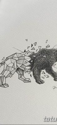 fekete -fehér vázlat a geometria tetoválásról 2019.03.09. №018 - tetoválási vázlat -