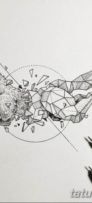 fekete -fehér vázlat a geometria tetoválásról 2019.03.09. №029 - tetoválóvázlat -