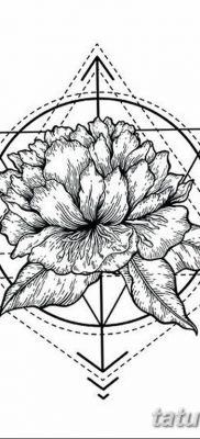 fekete -fehér vázlat a geometria tetoválásról 2019.03.09. №027 - tetoválási vázlat -