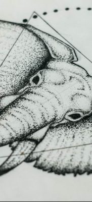 fekete -fehér vázlat a geometria tetoválásról 2019.03.09. №041 - tetoválóvázlat -