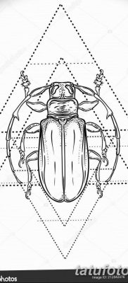 fekete -fehér vázlat a geometria tetoválásról 2019.03.03. №043 - tetoválóvázlat -