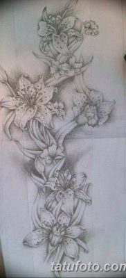 fekete -fehér vázlat egy tetoválásról egy nőnek 2019.03.09. №026 - tetoválóvázlat -