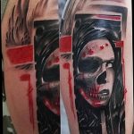 Снимка на черно червени татуировки 15.06.2019 №013 - черно червени татуировки снимка -