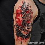 Снимка на черно червени татуировки 15.06.2019 №020 - черно червени татуировки снимка -