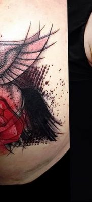 Снимка на черно червени татуировки 15.06.2019 №025 - черно червени татуировки снимка -