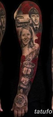 Снимка на черно червени татуировки 15.06.2019 №041 - черно червени татуировки снимка -