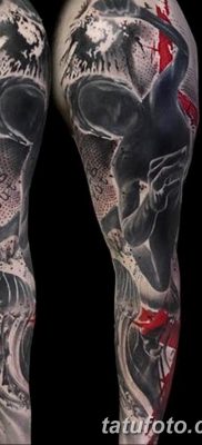 Снимка на черно червени татуировки 15.06.2019 №039 - черно червени татуировки снимка -