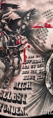 Снимка на черно червени татуировки 15.06.2019 №038 - черно червени татуировки снимка -