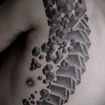 A fekete tetoválás # 882 a minta klassz változata, amely könnyen használható felülvizsgálatra és alkalmazásra fekete tetoválásként az egész karon
