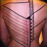 fekete tetoválás száma 478 - a minta exkluzív változata, amely sikeresen használható változtatásra és alkalmazásra fekete tetoválásként a lábon