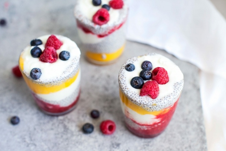 Recepty z chia semienok Malinové pudingové raňajky na chudnutie